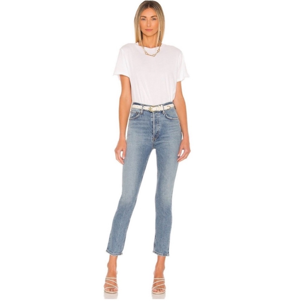 AGOLE Nico High Rise Slim in Chronicle.